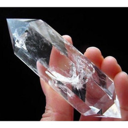 Clear Quartz Crystal Double Point Wand