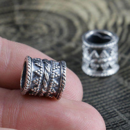 Viking Beard Bead - Sterling Silver
