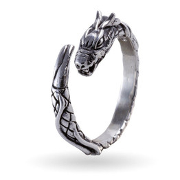 Jormungand Ring Sterling Silver