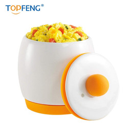 TOPFENG Ceramic Egg Micro Cooker Egg-Tastic Microwave Egg Cooker and Poacher for Fast and Fluffy Eggs
