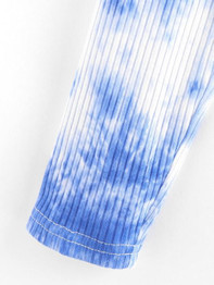 Tie Front Tie Dye Crop Tee