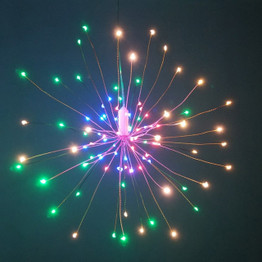 Festival Hanging Starburst String Lights 100-200 LED DIY Firework Copper Fairy Garland