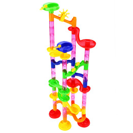 80pcs DIY Construction Marble Race Run Track Building Blocks Puzzles Toy