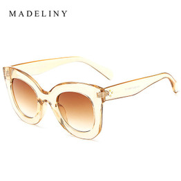 Cat Eye Sunglasses Women Brand Designer Vintage Gradient Cat Eye Glasses