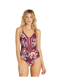 Billabong Women's Float On By 1 piece Swimsuit | Crushed Berry