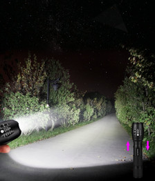 Rechargeable LED flashlight & powrbank