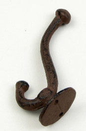 Rustic Cast Iron Coat / Wall Hook 100 Pieces