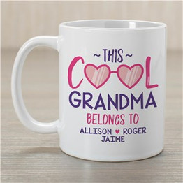 Personalized This Cool Grandma Belongs To Mug