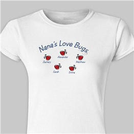 Love Bugs Personalized Womens Fitted T-Shirt