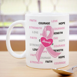 Hope and Love Breast Cancer Awareness Mug