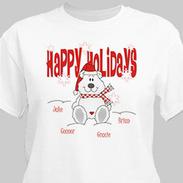 Happy Holidays Personalized T-shirt