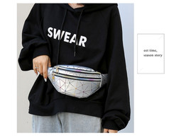 Holographic Waist Bags Silver Fanny Pack Belt Bag