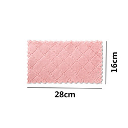 5pcs Double-layer Absorbent Microfiber Cleaning Wiping Towel