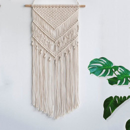 Macrame Woven Wall Hanging Boho Chic Bohemian Home Geometric Art Decor Tapestry