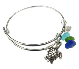 Sea Turtle Adjustable Bangle Bracelet