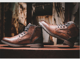 Men's Vintage Ankle Boots Lace Up