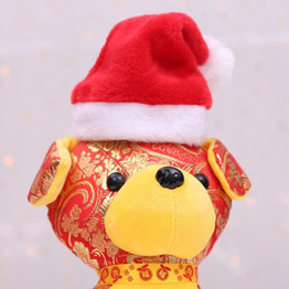 Winter Dog Red Santa Claus Christmas Hats