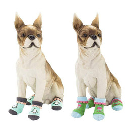 4Pcs/Set Feet Warm Winter Puppy Dog Anti Skid Socks