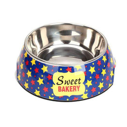 Dog Bowl Double Stainless Steel Standard Pet Dog Puppy Cat Water Bowl Food Container Dish 3 Size For Chien Cat Feeder
