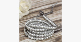 Snow Pearl Wrap Bracelet