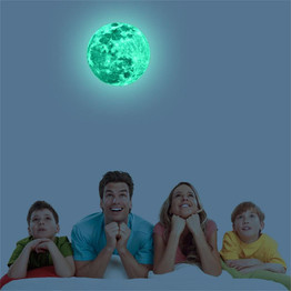 Luminous Moon Cartoon 3D Wall Sticker