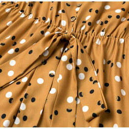 ruffles vintage sexy maxi bow boho bow lace up dress