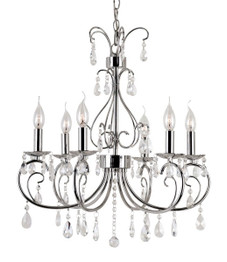 Chic Nouveau 6 Light Chandelier