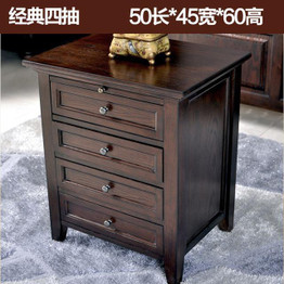 American Wood Bedroom Bedside Cabinet. The Rural Pastoral Corner Drawer Cabinet Mini European Lockers Bedside Table Solid Wood
