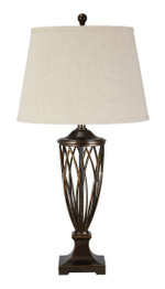 Makai Brown Poly Table Lamp