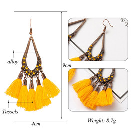 Tassel Bohemia Water Drop Earring