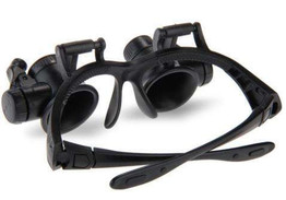 10X 15X 20X 25X Headband Eyewear Watch Repair Watchmaker Magnifier Loupe Jeweler Magnifying Glasses Tool With Lamp LED Light