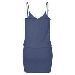 Spaghetti Strap Women's V-Neck Mini Beach Dress