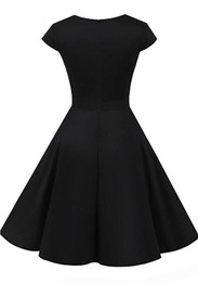 Black Irregular Draped Round Neck Long Sleeve Midi Dress