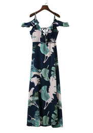 White Floral Tie Back Condole Belt Side Slit Maxi Dress