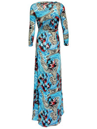 Casual V-Neck Abstract Print Fantastic Maxi Dress
