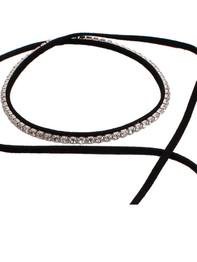 Casual Layered Long Choker Necklace With Rhinestone