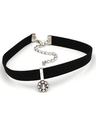 Casual Two Pieces Rhinestone Choker Necklace