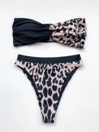 Beach Bikini Sexy Sling Split Swimsuit Mid Waist Hot Spring Swimsuit.