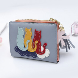 Cat Design Cute Mini Wallet for Women