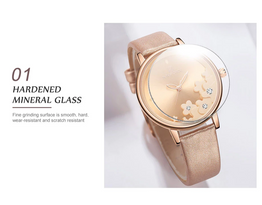 New Women Watches Luxury Fashion Flower Quartz Wristwatch Reloj Mujer