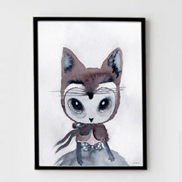 Rabbit Girl Wall Art Canvas Painting Nordic Poater Posters And Prints Art Print Wall Pictures For Living Room No Poster Frame