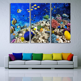 HD Printed Marine fish coral Painting Canvas Print room decor print poster picture canvas Free shipping/ny-6413C