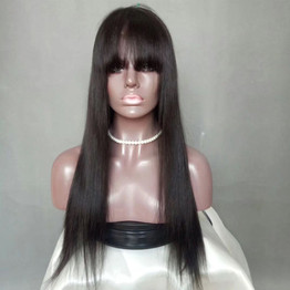 Lace Frontal Human Hair Wigs For Women Pre Plucked Remy Brazilian Straight Lace Frontal Hair Wig Bleached Knots 150% Density