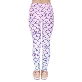 Women Legins Mermaid Tail Printing Legging Sexy High Waist Woman Leggings