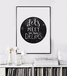 Dream Quote Canvas Art Print Painting Poster, Wall Pictures For Home Decoration, Wall Decor S007