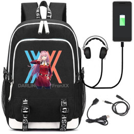 DITF DARLING in the FRANXX USB charging 17 inch laptop Backpack