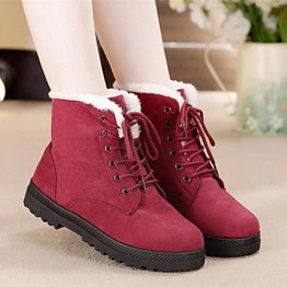 Snow boots 2019 warm fur plush Insole women winter boots