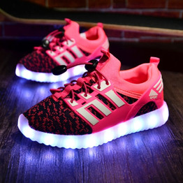 2020 New Kids USB Luminous Sneakers Glowing Children Lights Up Shoes