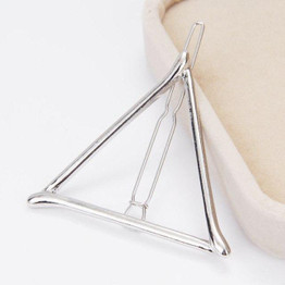 Girls Fashion Hairpins Hollow Triangle Hair Clip Party Hair Accessories Headwear