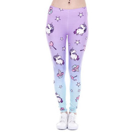Zohra Brand New Fashion Women Leggings Unicorn And Sweets Printing leggins Fitness legging Sexy High